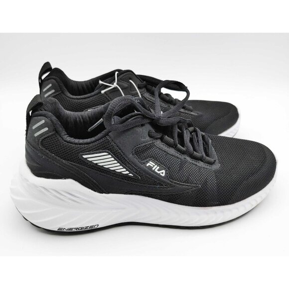 Fila Women's Memory Core Energized Running Shoes Black White Size 6 - Picture 5 of 9